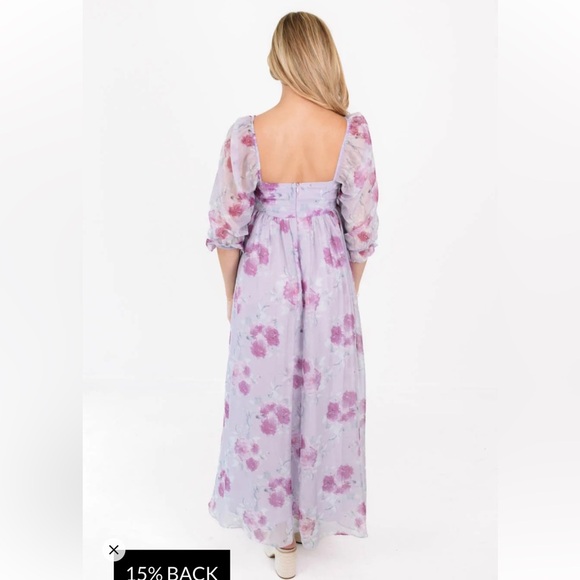 NWT STORIA Double Take Midi Dress - Lavender- Size Small - Picture 4 of 12